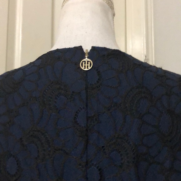 Tommy Hilfiger Sleeveless Lace Fit Flare Dress - Picture 8 of 9